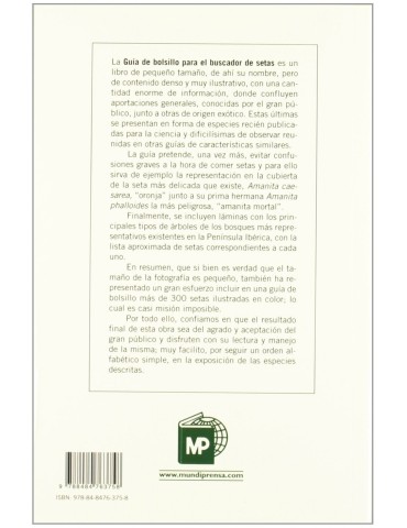 Guía de bolsillo para el buscador de setas F. de DIEGO CALONGE 2