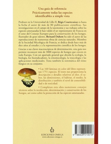 Guía de los hongos de la península ibérica, Europa y norte de África R. COURTECUISSE y B. DUHEM 2