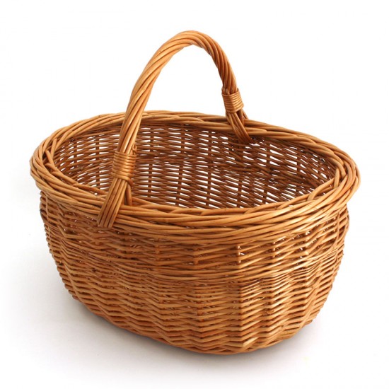 Wicker mushroom basket