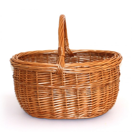 Wicker mushroom basket