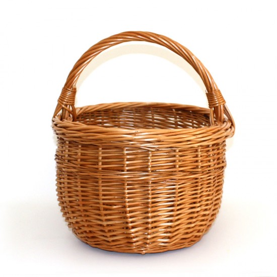 Wicker mushroom basket