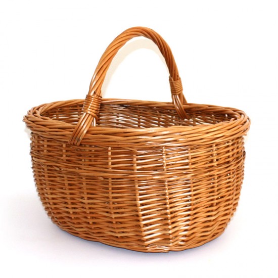 Wicker mushroom basket