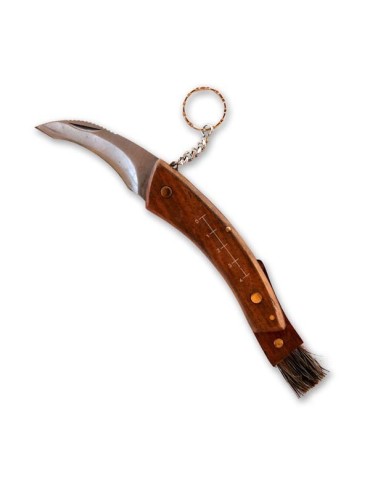Mushroom knife with brush and sheath 2