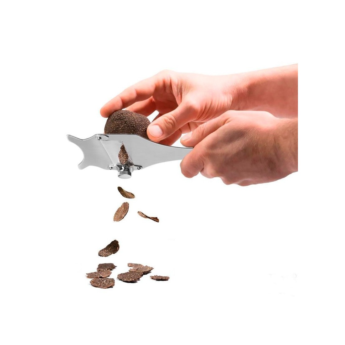 Stainless steel truffle cutter
