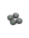 Mini boussole 19x6 mm pour la randonnée et l'orientation, idéale pour incruster dans des bâtons ou des paniers.
