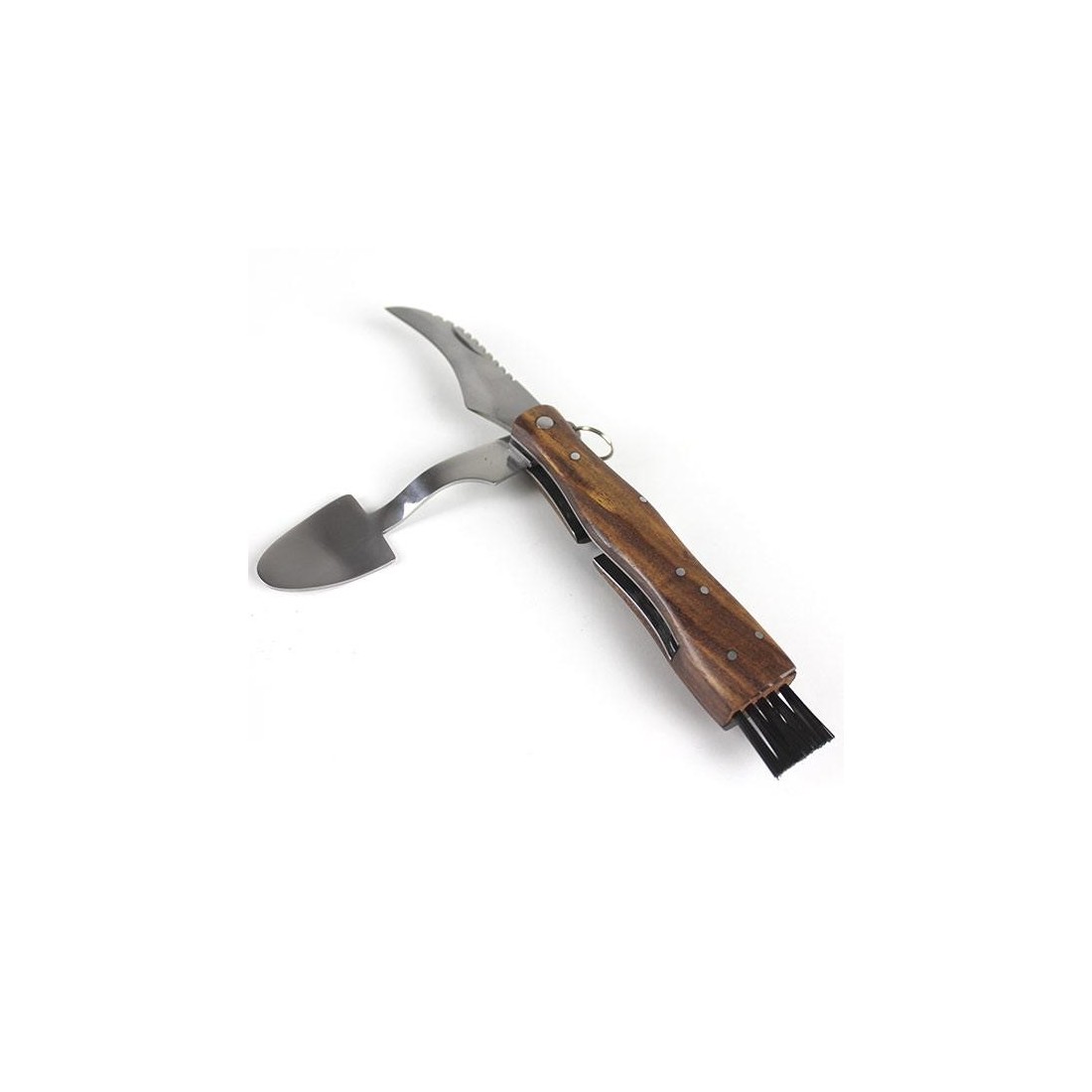 Navaja setas-boletus con funda de piel - Personalizada