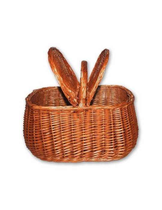 Wicker basket with lids 01