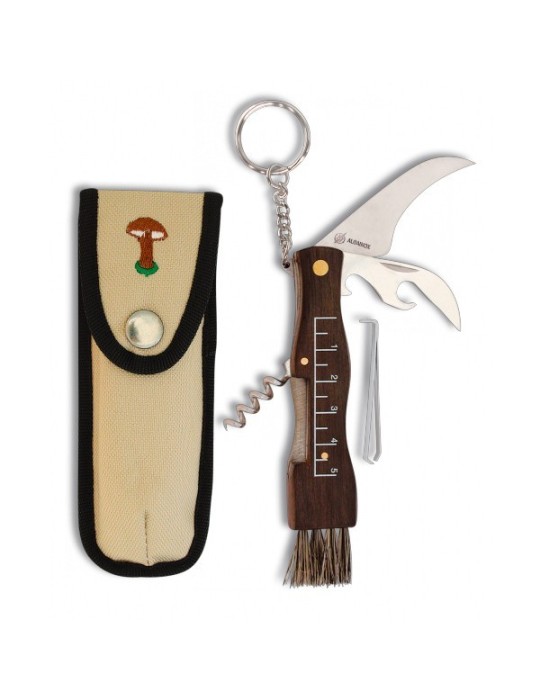 Mushroom knife with opener