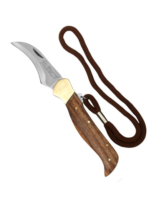 Faca de Cogumelos com Cordão e Latão Faca de Cogumelos com Cordão e Latão
