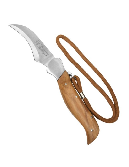 Faca de Cogumelos Teca - Lâmina Curva 7,5cm Faca de Cogumelos Teca - Lâmina Curva 7,5cm