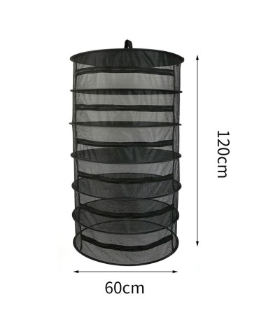 6-Tray Mesh Drying Rack with Zipper Closure 2