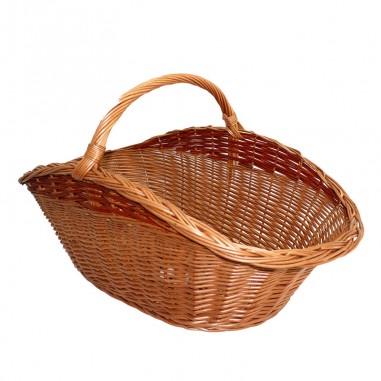 Large wicker wood basket