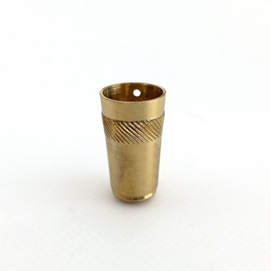 Short brass cap for poles 33 x 16 mm