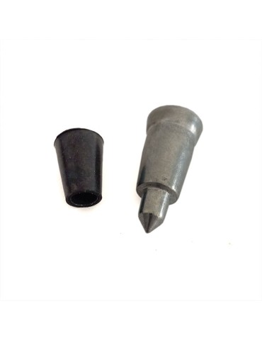 Double Metal-Rubber Cane Tip - Anti-Slip & Durable 2