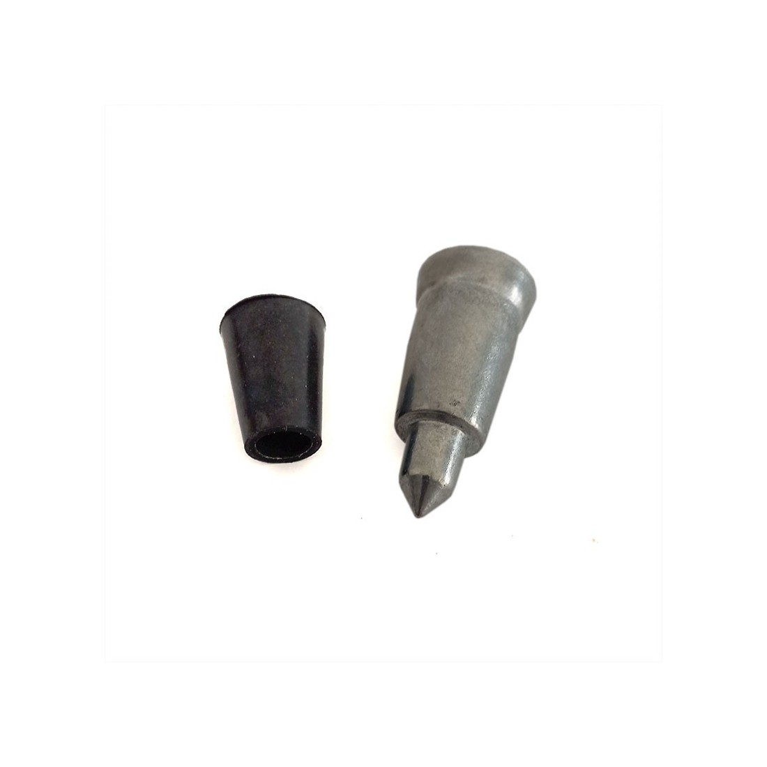 Contera Doble Metal-Goma 20 mm para Bastones