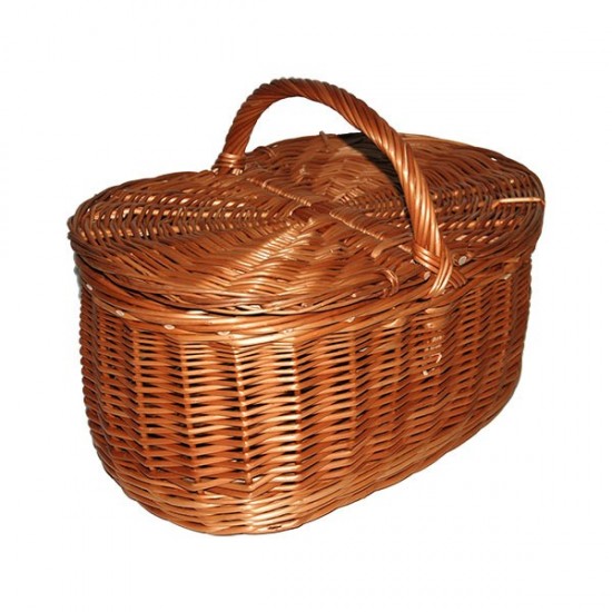 Wicker basket with lids 02