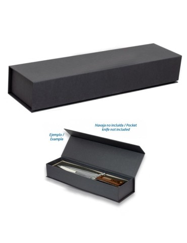 Black magnetized box 30x7x5 cm