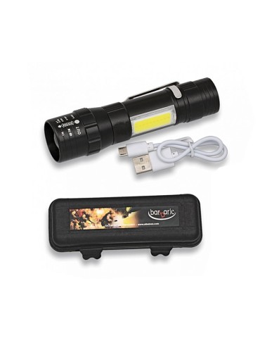 Wiederaufladbare Taschenlampe mit Clip und USB-Ladekabel 2