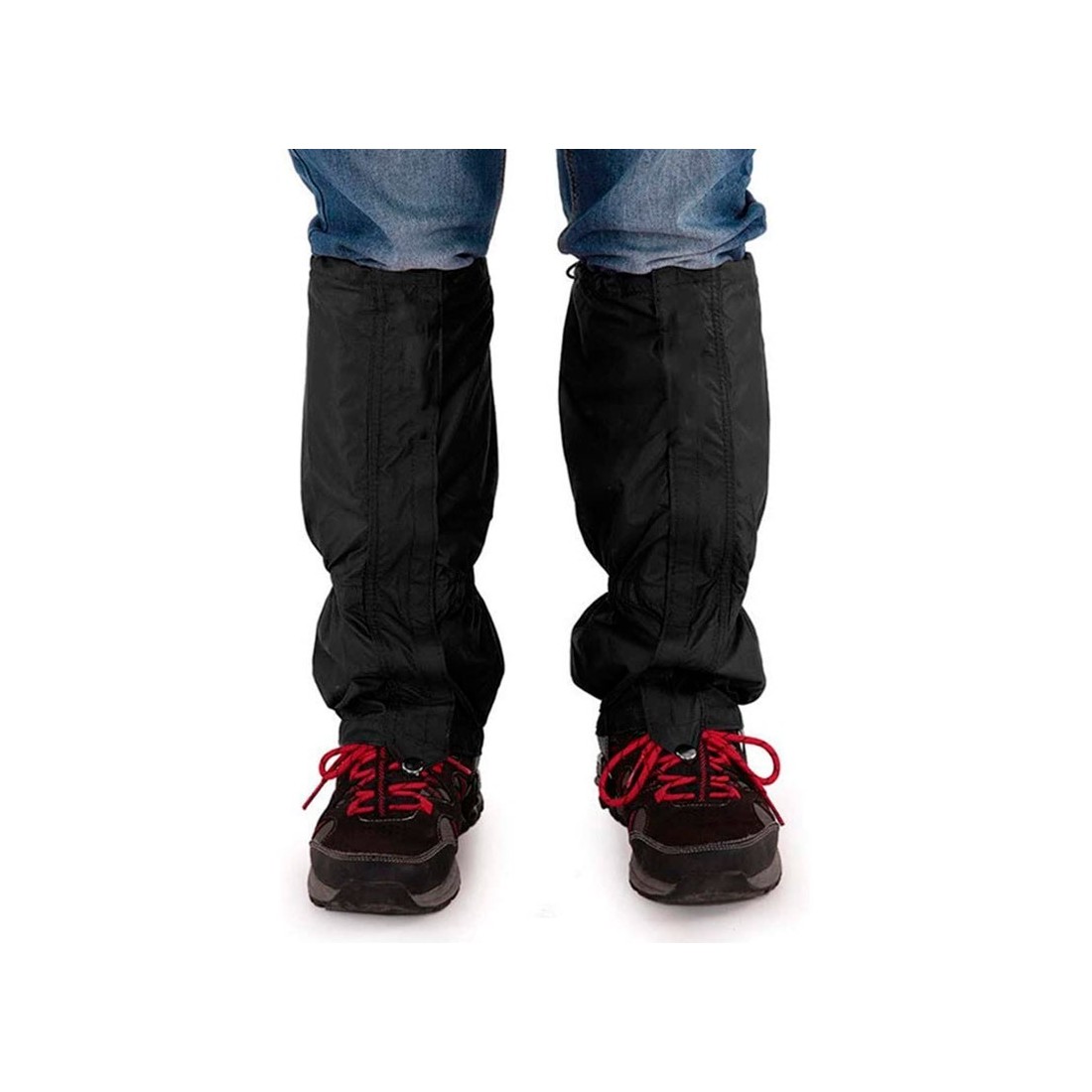 Black Polyester Leggings - Wind & Water Resistant Gaiters