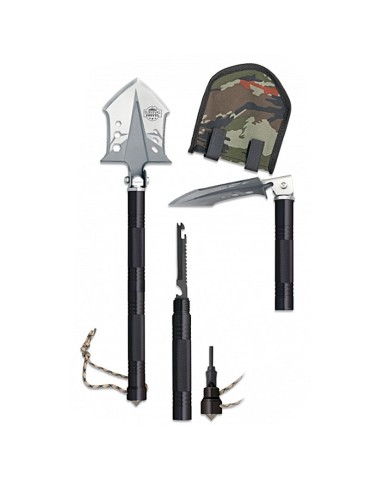 Professionelle Überlebensschaufel – 10 Funktionen, 48 cm