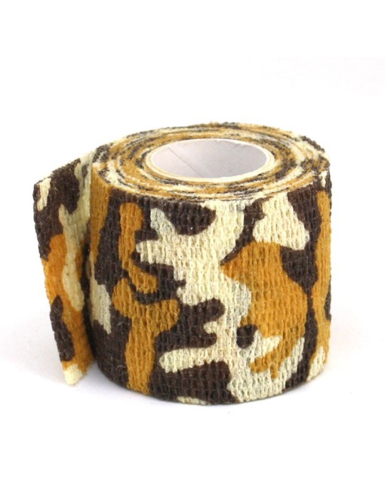 Bande Adhésive Camouflage Désert Multi-usages 5cmx4,5m Bande Adhésive Camouflage Désert Multi-usages 5cmx4,5m