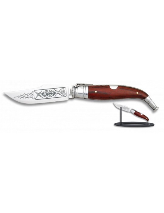 Couteau pliant TEJA LUJO Nº1 en bois rouge Couteau pliant TEJA LUJO Nº1 en bois rouge