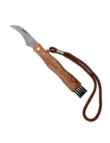 Faca Damasco para Cogumelos com Escova e Cordão