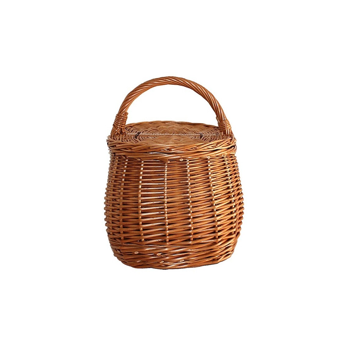 Pilzkorb mit Deckel – Traditionelle Handwerkskunst