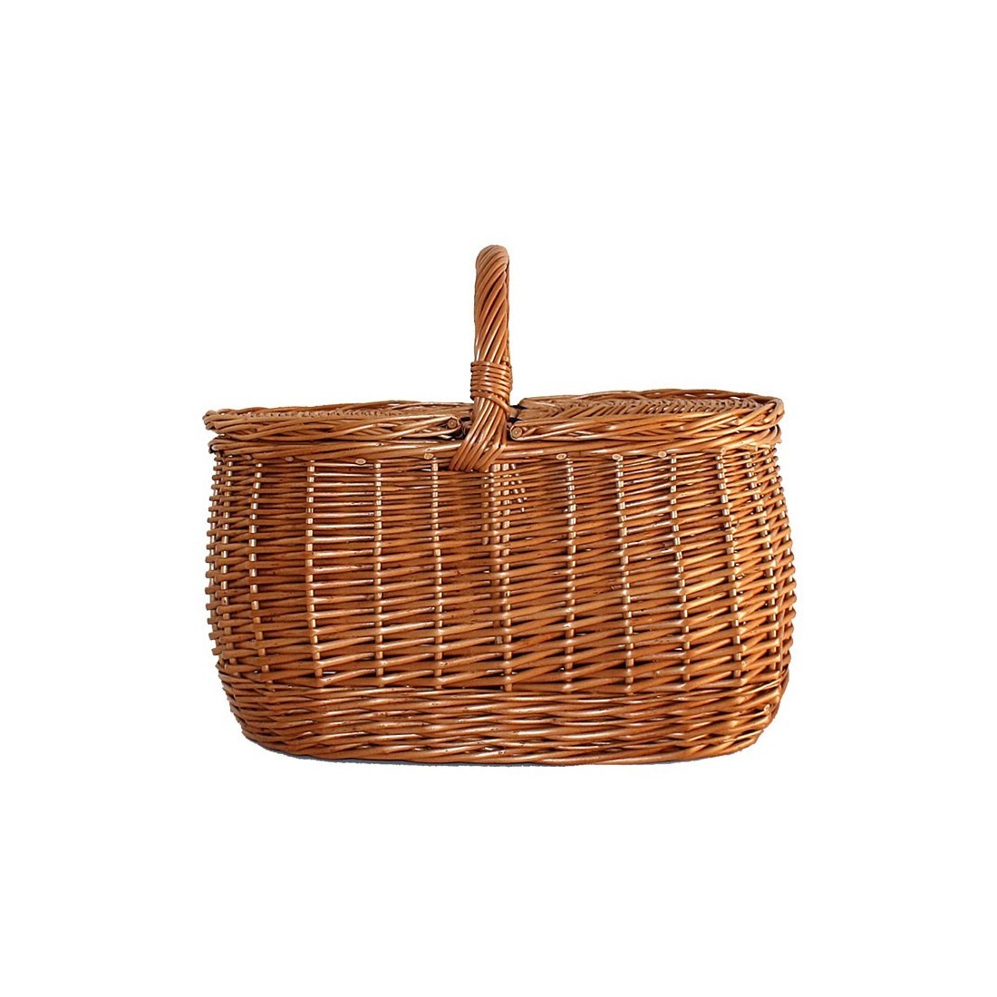 Wicker Basket with Lids 01 | Handcrafted Mushroom...