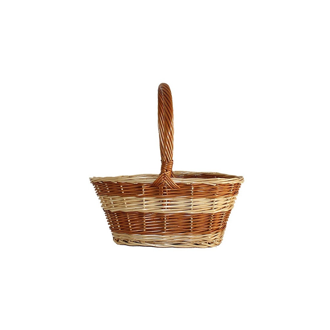 Cesta de mimbre gitana artesanal