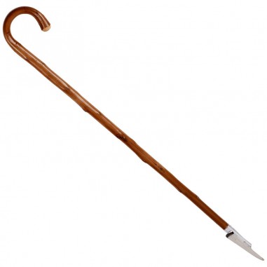 Chestnut wood truffle cane with steel...