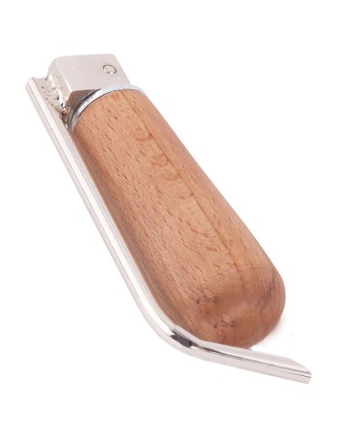 Pince à ongles pliable acier manche bois 2