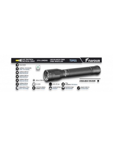 Linterna FAVOUR 370 lm
