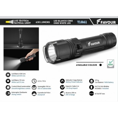 Flashlight alum. DIVING (100 M.) -...