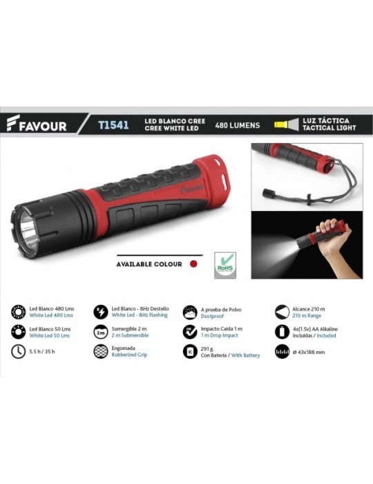 Torcia WATER 480LM Resistente Acqua e Polvere