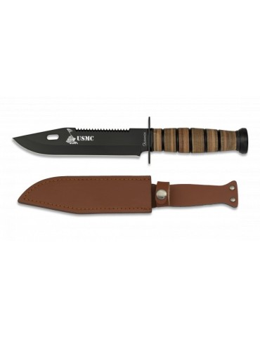 Faca Tática Albainox USMC 18cm Aço Inoxidável