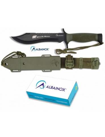 ALBAINOX TACTICAL Knife 18cm with Sheath - Reliable...