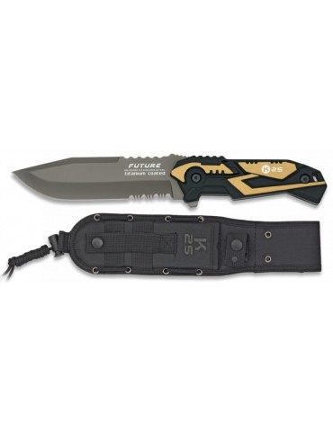 Faca K25 FUTURE Amarela 12,5cm - Design Inovador e Durável