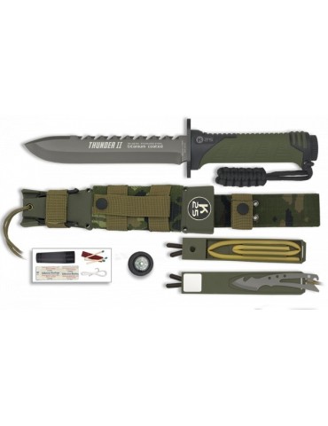 Coltello Tattico K25 Thunder II Verde Mimetico 17cm