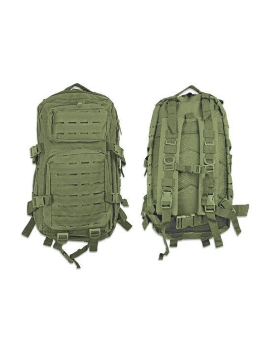 Barbaric 30L Rucksack Grün Laser Cut