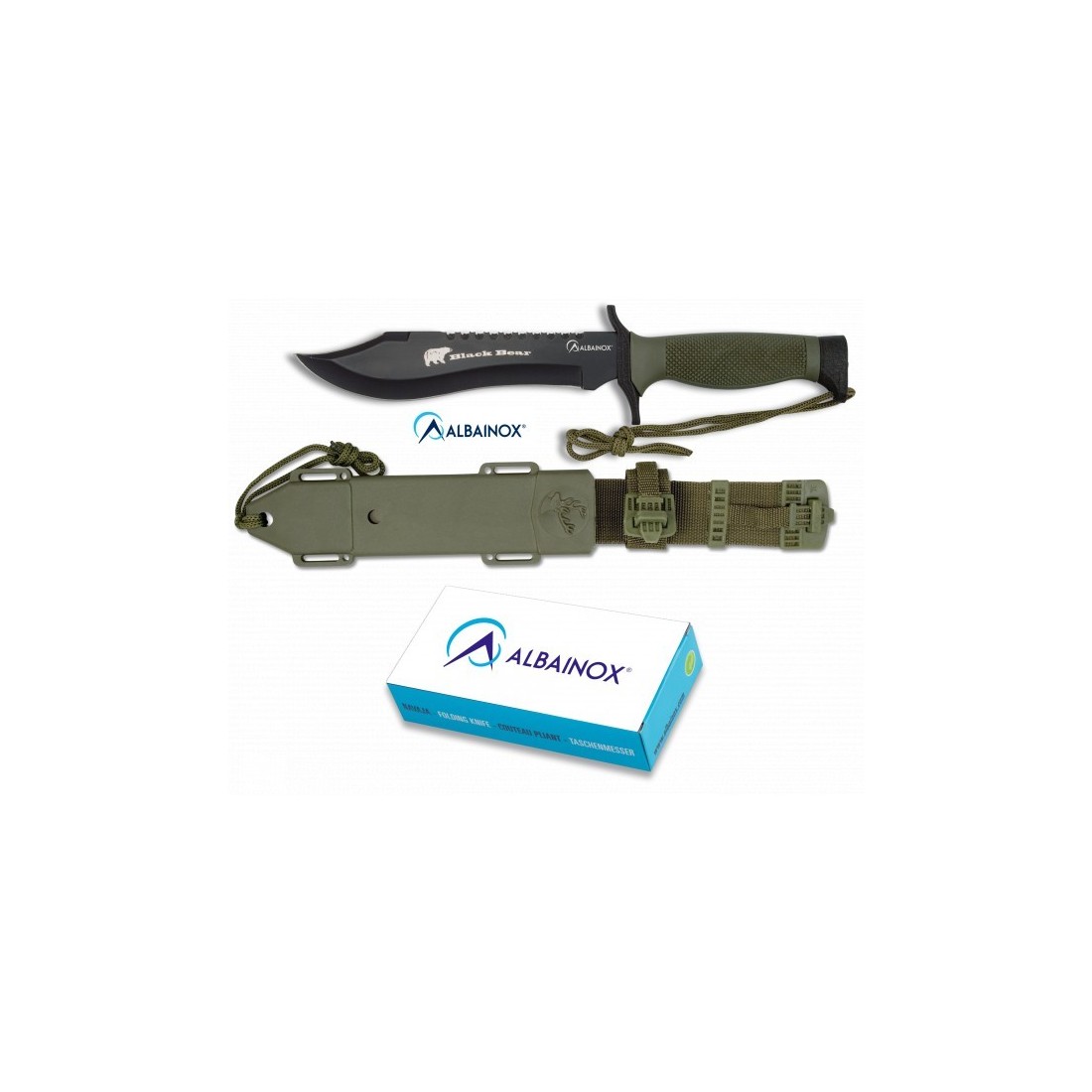 Couteau ALBAINOX TÁCTICO 18cm Survie Randonnée